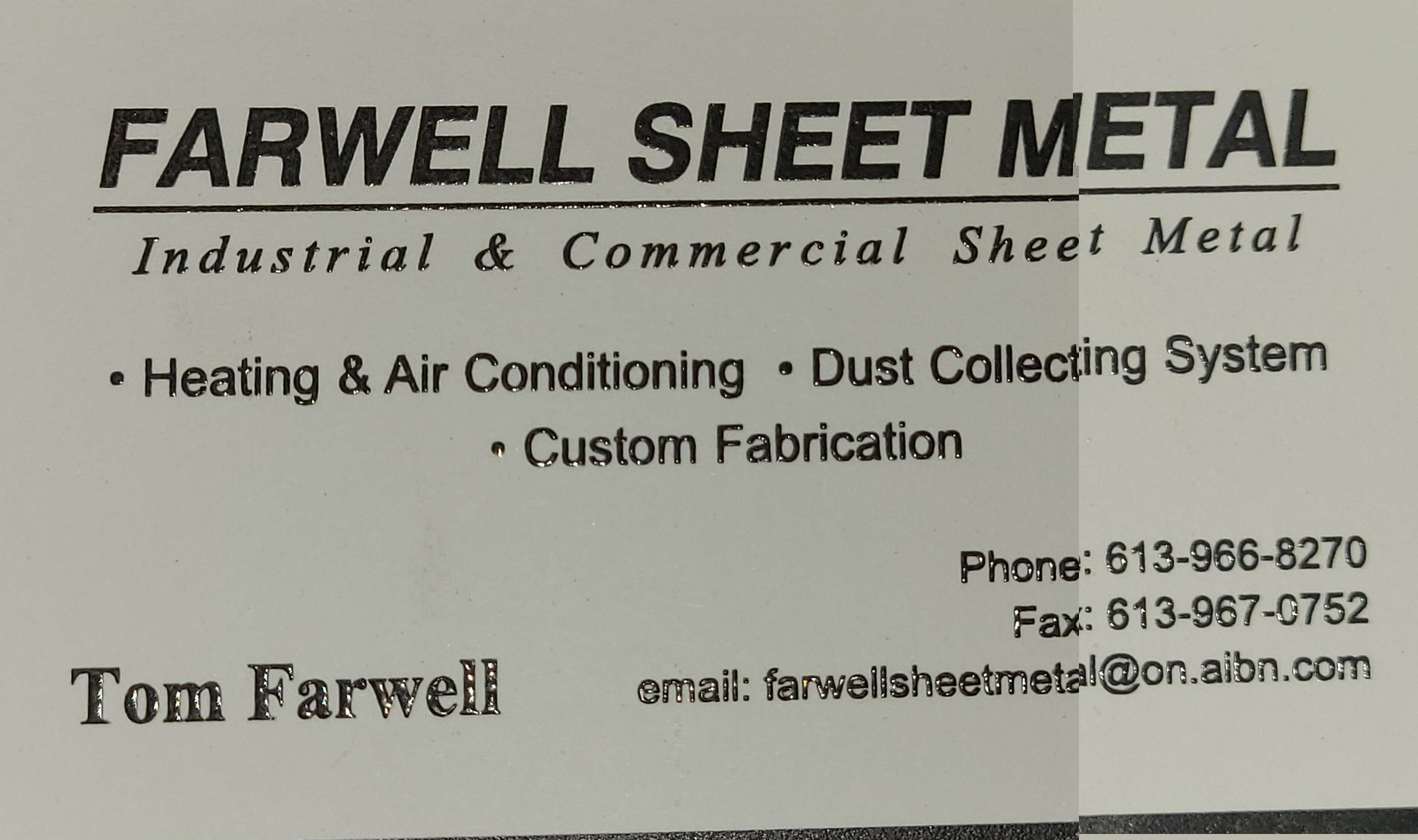 Farwell Sheet Metal