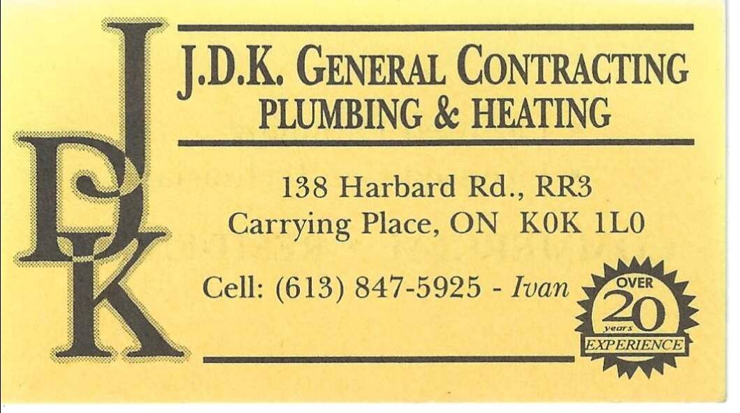 J.D.K. General Contracting Plumbing & Heating